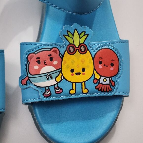 H&M Unisex Boys Girls Toca Life Blue Multicolor Light Up Sandals Size 11 - Picture 5 of 16